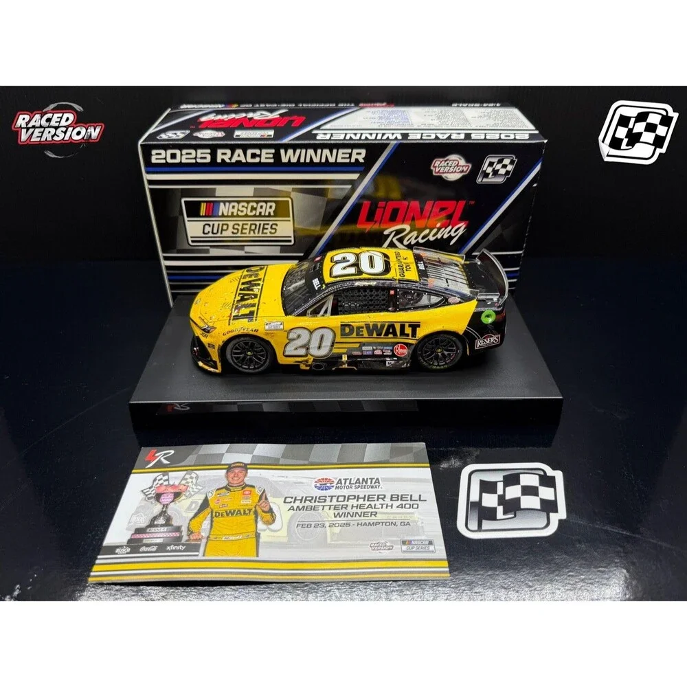 2025 Christopher Bell 1:24 #20 DeWALT Atlanta Win nascar Diecast